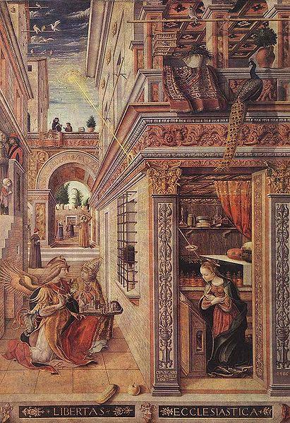 Annunciation with St. Emidius, Carlo Crivelli